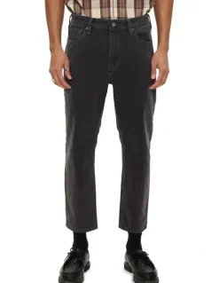 Abrand Jeans A3 Crop Bazza Jeans in Washed Black