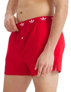 Adidas 2 Pack Comfort Core Cotton Icon Boxer Underwear