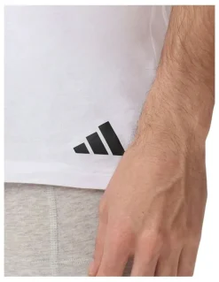 adidas Active Core Cotton Crew Neck T-Shirt 3 Pack in White
