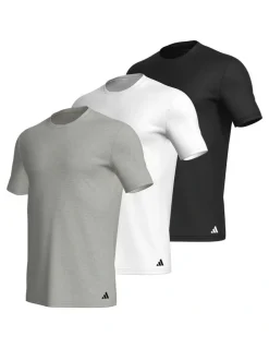 adidas Active Core Cotton Crew Neck T-shirt 3 Pack in Multi