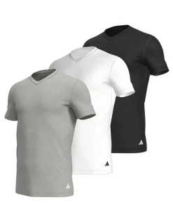 adidas Active Core Cotton V-Neck T-shirt 3 Pack in Multi