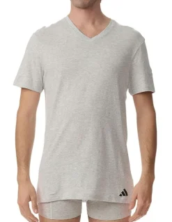 adidas Active Core Cotton V-Neck T-shirt 3 Pack in Multi