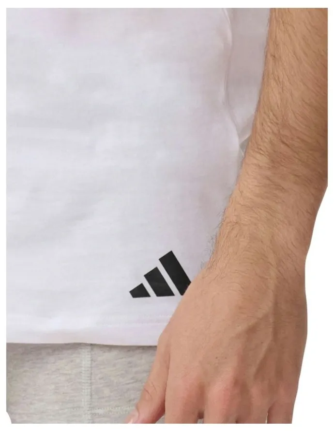 adidas Active Core Cotton V-Neck T-shirt 3 Pack in White