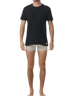 adidas Active Core Cotton Crew Neck T-shirt 3 Pack in Black