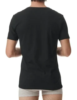 adidas Active Flex Cotton V-Neck T-shirt 2 Pack in Black