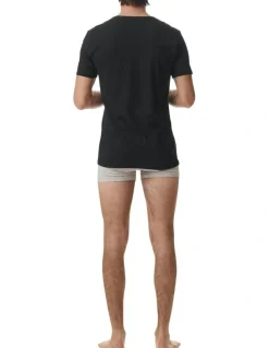 adidas Active Flex Cotton V-Neck T-shirt 2 Pack in Black