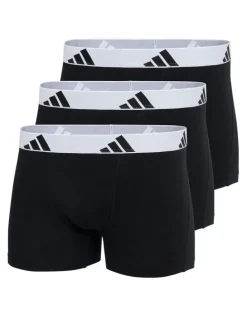 adidas Active Flex Cotton Trunk Underwear 3 Pack in Black