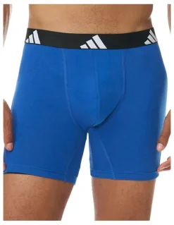 adidas Active Flex Cotton Boxer Brief 3 Pack in Multi