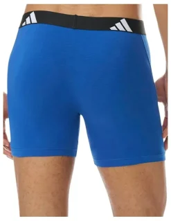 adidas Active Flex Cotton Boxer Brief 3 Pack in Multi