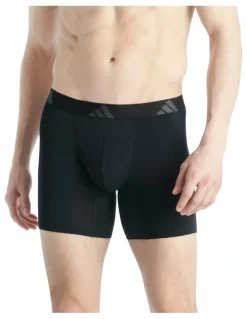adidas Active Flex Cotton Ergonomic Boxer Brief 2 Pack in Multi