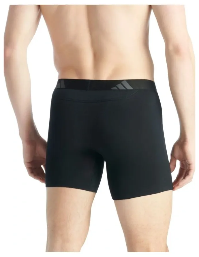 adidas Active Flex Cotton Ergonomic Boxer Brief 2 Pack in Multi