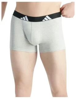 adidas Active Flex Cotton Trunk Underwear 3 Pack in Multi