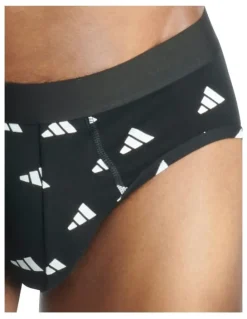 adidas Active Flex Cotton Brief Underwear 3 Pack in Multicolor