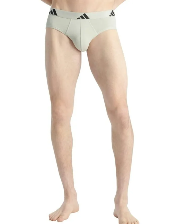 adidas Active Flex Cotton Brief Underwear 3 Pack in Multi
