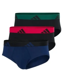 adidas Active Flex Cotton Brief Underwear 3 Pack in Multi