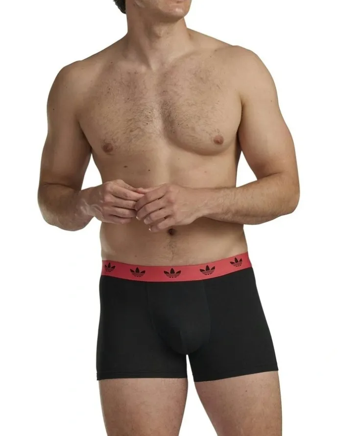 adidas Comfort Flex Cotton Trunk 3 Pack in Multi