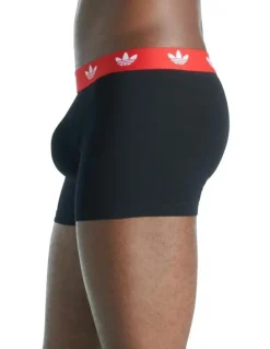 adidas Comfort Flex Cotton Trunk Underwear 3 Pack in Assorted