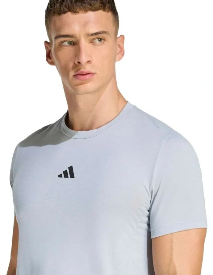 adidas Designed For Training Workout T-shirt in Grey