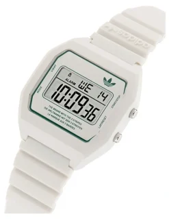 adidas Digital Two Resin Watch in White