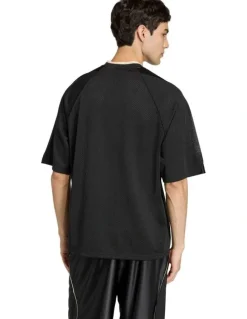 adidas Stadium Graphic Mesh T-shirt in Black