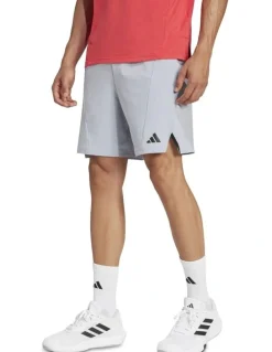 adidas Training Workout Shorts in Halo Silver