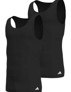 adidas Active Flex Cotton Tank Top 2 Pack in Black