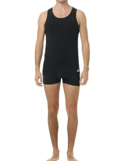 adidas Active Flex Cotton Tank Top 2 Pack in Black