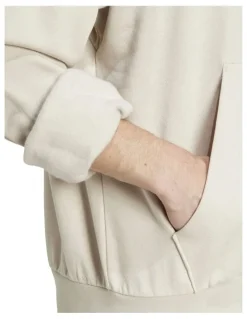 adidas Essentials Feelcozy Fleece Hoodie in Grey