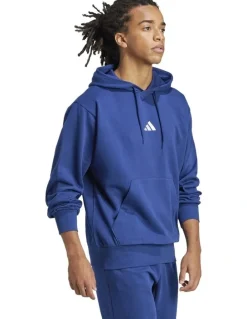 adidas Essentials Feelcozy Fleece Hoodie in Blue