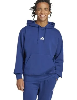 adidas Essentials Feelcozy Fleece Hoodie in Blue
