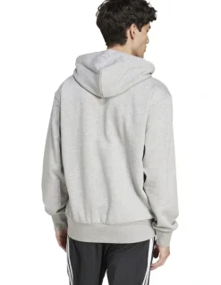 adidas Essentials Feelcozy Fleece Hoodie in Grey