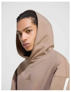 adidas Kit 3-Stripes Hoodie in Khaki