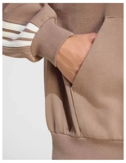 adidas Kit 3-Stripes Hoodie in Khaki