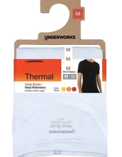 All Day SocksTM Heat Retention Short Sleeve Thermal in White