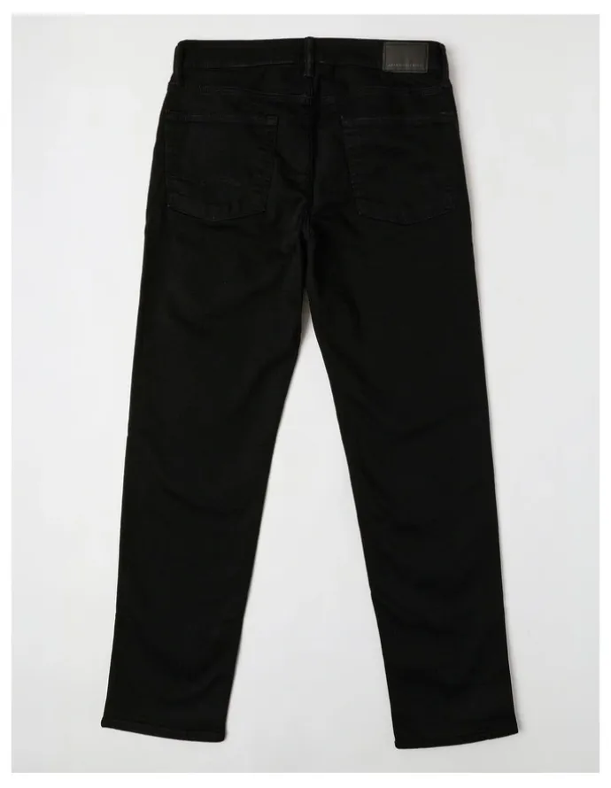 American Eagle AirFlex+ Original Straight Jeans in Always Black