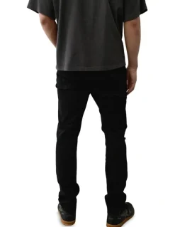 American Eagle Air Flex+ Ripped Slim Jeans in Always Black