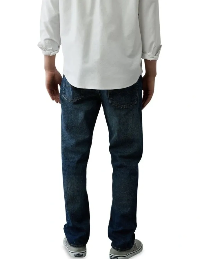 American Eagle Easy Flex Original Straight Jeans in Deep End