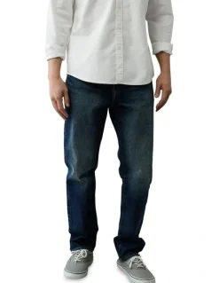 American Eagle Easy Flex Original Straight Jeans in Deep End