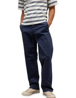 American Eagle Flex Loose Lived-In Khaki Pant in Classic Navy