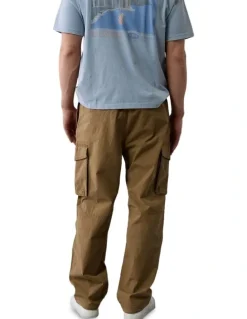 American Eagle Flex Relaxed Straight Cargo Pant in Toasted Almond