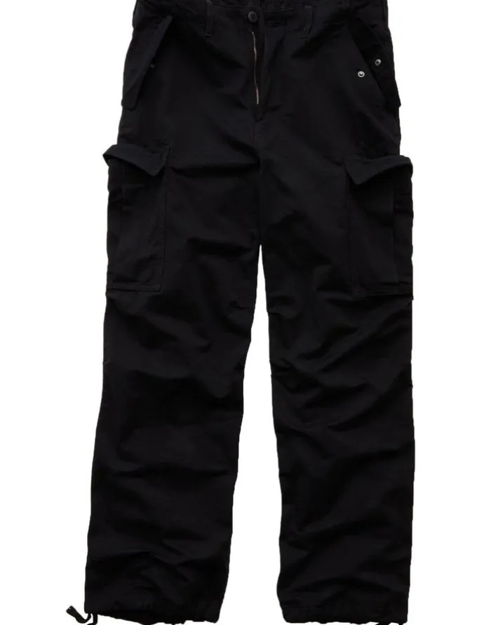 American Eagle Flex Ultra Baggy Cargo Pant in Bold Black