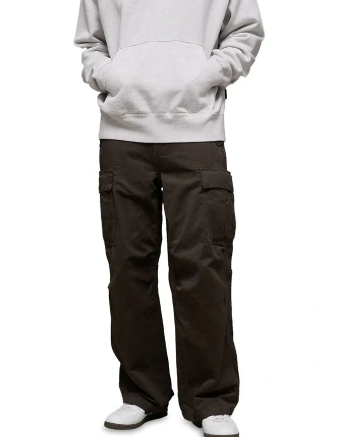 American Eagle Flex Ultra Baggy Cargo Pant in Nomad Olive