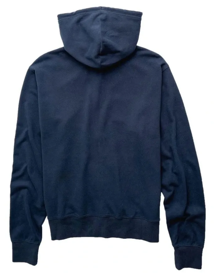 American Eagle Graphic Full Zip Hoodie in Navy