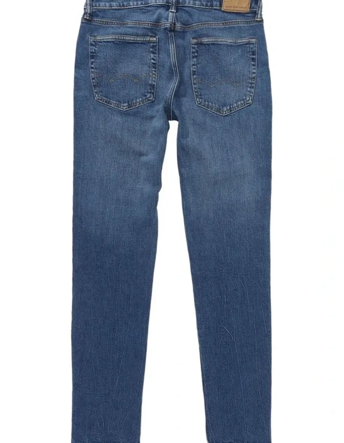 American Eagle Intl Excl Medium Clean Slim Fit Jeans in Blue
