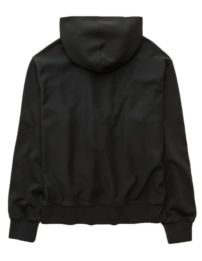 American Eagle Laidback Luxe Heavyweight Hoodie in Dark Shadow