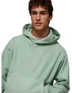 American Eagle Laidback Luxe Heavyweight Hoodie in Washed Olive