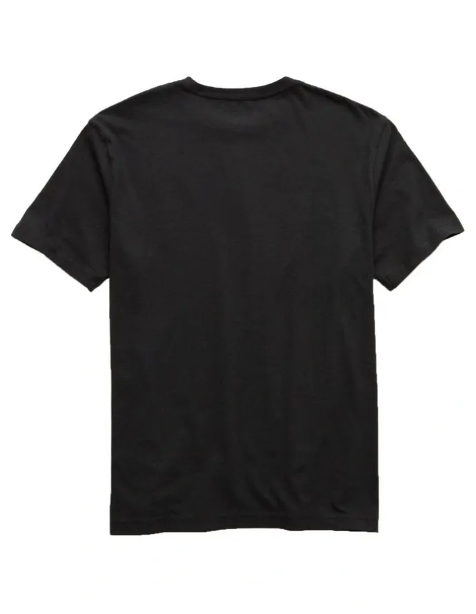 American Eagle Logo Graphic T-shirt in Black