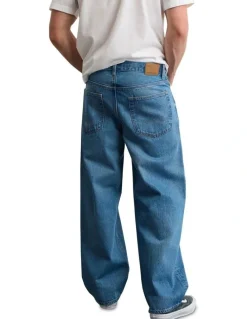 American Eagle Loose Jeans in Brilliant Blue