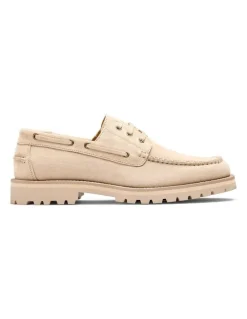Aquila Ark Suede Boat Shoes in Sand