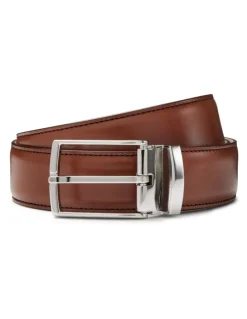 Aquila Bane Leather Belt in Tan